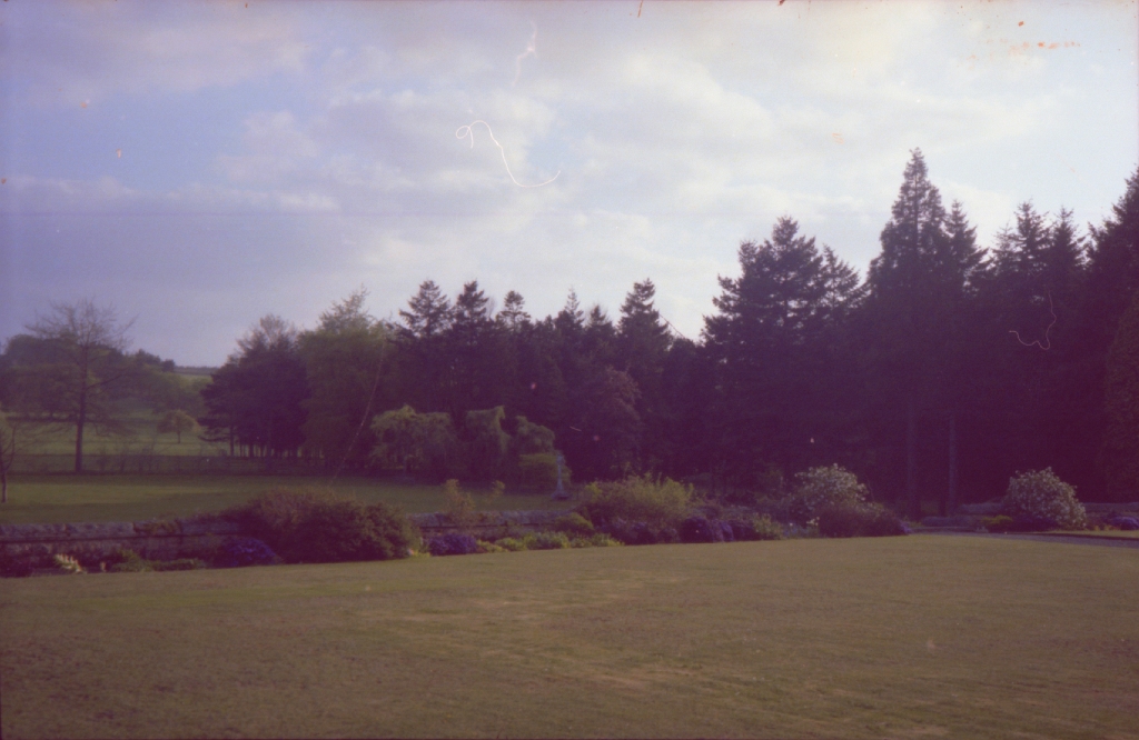 19790000-1981 SLALEY HALL Looking south-west to Plantation from Morning Room door.jpg